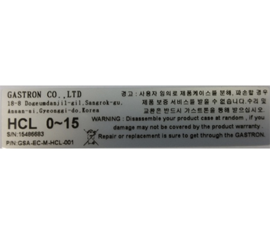 독성센서_HCL, GSA-EC-C-HCL-001 설명서